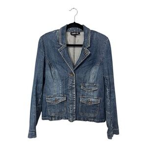 Contrast | Tailor Fit Jeans Jacket Denim Blazer -  Size Medium